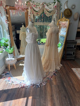 Load image into Gallery viewer, Two dress deal ready to ship cream linen cotton ruffle me up dress and love bird dress white