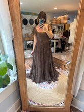 Load image into Gallery viewer, Reserved brown hand dye lace dress