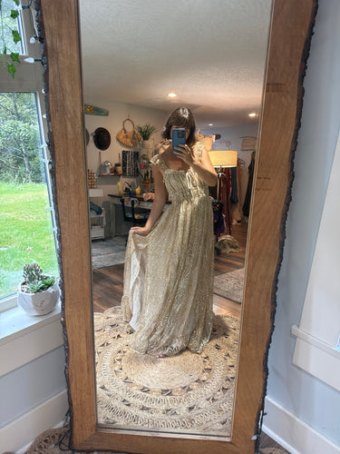 Ready to ship on sale glittery Always and Forever dress sale
