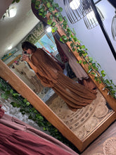 Load image into Gallery viewer, Ready to ship brown lace bloom where you are robe/dress