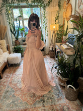 Load image into Gallery viewer, Adorable ready to ship nude blush  Poetry chiffon reclamation dress