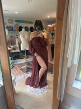 Load image into Gallery viewer, Ready to ship sale hand dye rose brown you glow girl dress