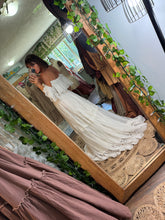 Load image into Gallery viewer, Two skirts and a top package - lace floral with a white linen cotton skirt (ready to ship)