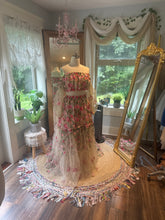 Load image into Gallery viewer, Ready to ship on sale floral embroidery two piece dress