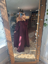 Load image into Gallery viewer, Preorder allow 6-8 week in satin A New Day dress burgundy