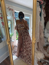 Load image into Gallery viewer, Two dress deal mushroom crinkle poetry two piece dress and print prairie hearts floral ready to ship