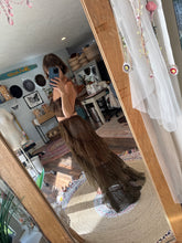 Load image into Gallery viewer, One top, one skirt, one tie on wrap skirt sheer all ready to ship (hand dyed)