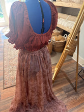 Load image into Gallery viewer, (Filagree) flash sale Ready to ship rusty filagree poetry two piece dress