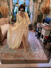 Load image into Gallery viewer, Dreams like these dress ready to ship in roses lace maternity friendly