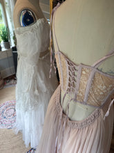 Load image into Gallery viewer, Ready to ship sale two dress deal (skirt, wrap over skirt, euphoria top) hey babe hand dye blush dress