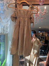 Load image into Gallery viewer, Ready to ship sale mom and me set tan cotton