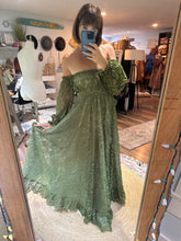 Load image into Gallery viewer, Sale Ready to ship hand dye you glow girl dress (sheer)