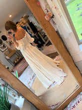 Load image into Gallery viewer, FLASH SALE Ready to ship ivory tassel two piece linen cotton dress