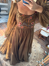 Load image into Gallery viewer, Ready to ship Sonoma dress hand dyed with embellishments
