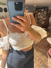 Load image into Gallery viewer, (Lace) Ready to ship poetry top ivory