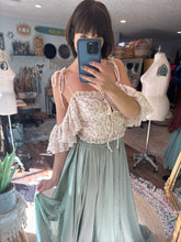 Ready to ship poetry top floral crinkle and satin matte skirt set sale
