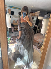 Load image into Gallery viewer, Grey hand dyed lace ready to ship  one top, two skirts