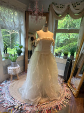 Load image into Gallery viewer, Ready to ship corset embroidery low waist with organza - lined dress