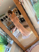 Load image into Gallery viewer, You glow girl peach gauze ready to ship sale dress
