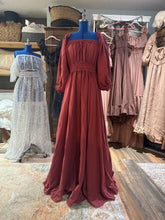 Load image into Gallery viewer, Sale ready to ship berry color cotton you glow girl dress