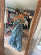 Load image into Gallery viewer, Two skirt one top deal ready to ship coastal blue dress
