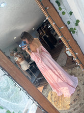 Load image into Gallery viewer, End of summer Sale Ready to ship A New Day dress in pink satin matte