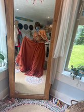 Load image into Gallery viewer, Ready to ship mystical wonders print top and sheer chiffon skirt rust