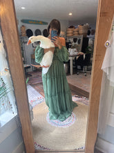 Load image into Gallery viewer, Sale Ready to ship crinkle Kelly  green you glow girl dress