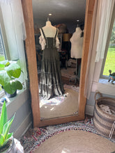 Load image into Gallery viewer, Sample sale Rosette Olive with poetry sleeve dress ready to ship