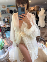 Load image into Gallery viewer, Ready to ship sale mesh soft robe and bodysuit with hand dyed Sonoma lace dress (last one)