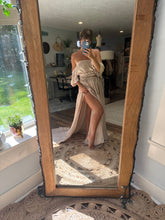 Load image into Gallery viewer, Mystical wonders soft rayon matte satin beige ready to ship