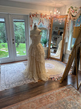 Load image into Gallery viewer, Sample sale ready to ship ivory lace low waisted corset dress