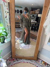 Load image into Gallery viewer, Ready to ship olive fearless hearts dress