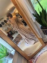 Load image into Gallery viewer, (Combine with others) Sale ruffle me open dress ready to ship crinkle brown floral
