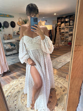 Load image into Gallery viewer, Ready to ship A New Day dress in light blush floral off white crinkle