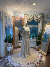 Load image into Gallery viewer, New - we belong top and so Sara skirt in crochet type machine lace ivory beige ready to ship