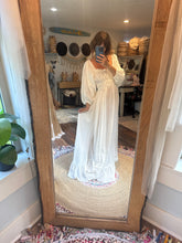 Load image into Gallery viewer, Sale ready to ship always and forever off white with sleeves dress linen cotton