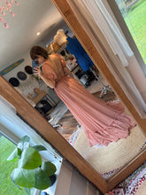 Load image into Gallery viewer, Ready to ship sale coral color chiffon emotions oh my top and  poetry skirt two piece dress