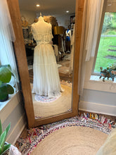 Load image into Gallery viewer, Ready to ship Hey Babe two piece floral lace with ruffle antique white