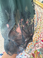 Load image into Gallery viewer, One of a kind green hand dyed two piece with beige always and forever top ready to ship flash sale