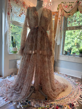Load image into Gallery viewer, Ready to ship soft mesh tulle daisy print robe