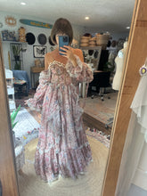 Load image into Gallery viewer, FLASH SALE Ready to ship one of a kind Opaline dress in chiffon print SAMPLE sale