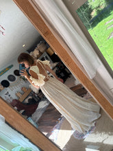 Load image into Gallery viewer, Kindest heart dress ready to ship in embroidery cotton ivory