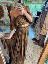 Load image into Gallery viewer, Feel The Joy brown ready to ship two piece dress