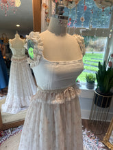 Load image into Gallery viewer, Ready to ship sample sale new style print chiffon with linen/cotton dress