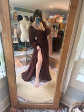 Load image into Gallery viewer, Sale  two dress deal floral with hand dye Sonoma ready to ship brown dress