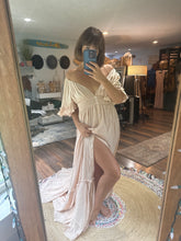 Load image into Gallery viewer, On sale Ready to ship Awaken in beige linen cotton dress