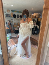Load image into Gallery viewer, Lace nothing quite like you top with bloom ivory skirt ready to ship sale