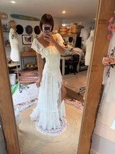 Load image into Gallery viewer, Sample sale satin and lace corset dress - low waist sheer bottom