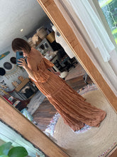 Load image into Gallery viewer, The last of these sale New more adjustable Athena dress in caramel color ready to ship